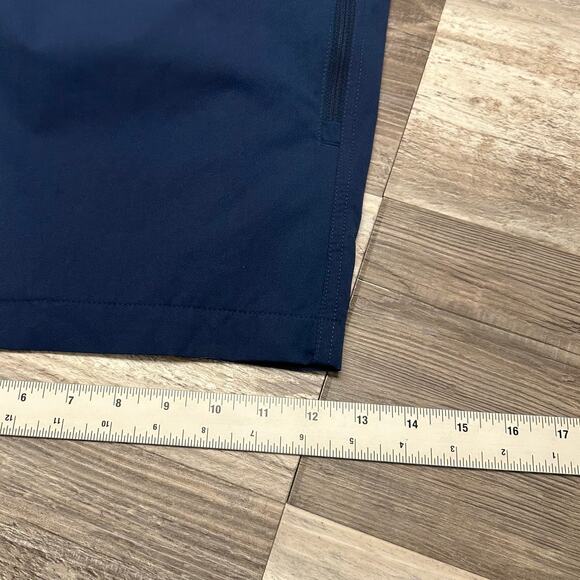 Orvis Blue Black Mens 40 Flat Front Minimalist Casual Performance Chino Shorts - Picture 10 of 12